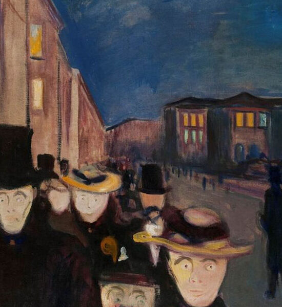 Evening on Karl Johan Street, Edvard Munch