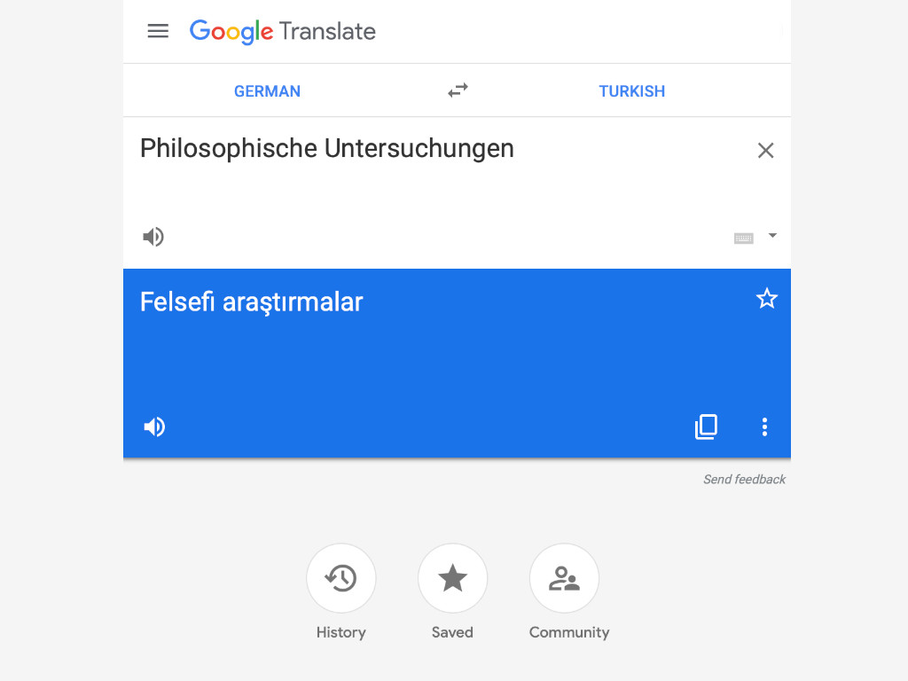 google translate wittgenstein in dil